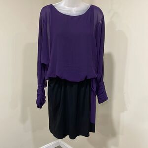 NWOT W118 Walter Baker Purple and Black Dress.  Size M medium 8/10